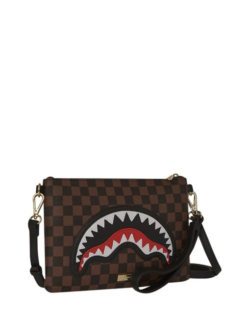 POCHETTE SAWTOOTH SHARKS IN PARIS CROSSOVER CLUTCH