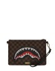 POCHETTE SAWTOOTH SHARKS IN PARIS CROSSOVER CLUTCH