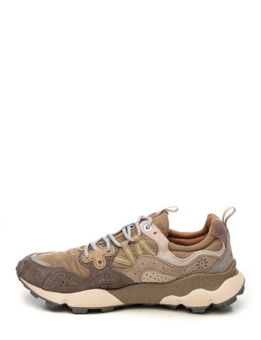 SNEAKERS YAMANO 3 SUEDE GREY-MUD-OFF WHITE