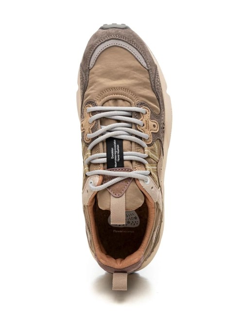 SNEAKERS YAMANO 3 SUEDE GREY-MUD-OFF WHITE