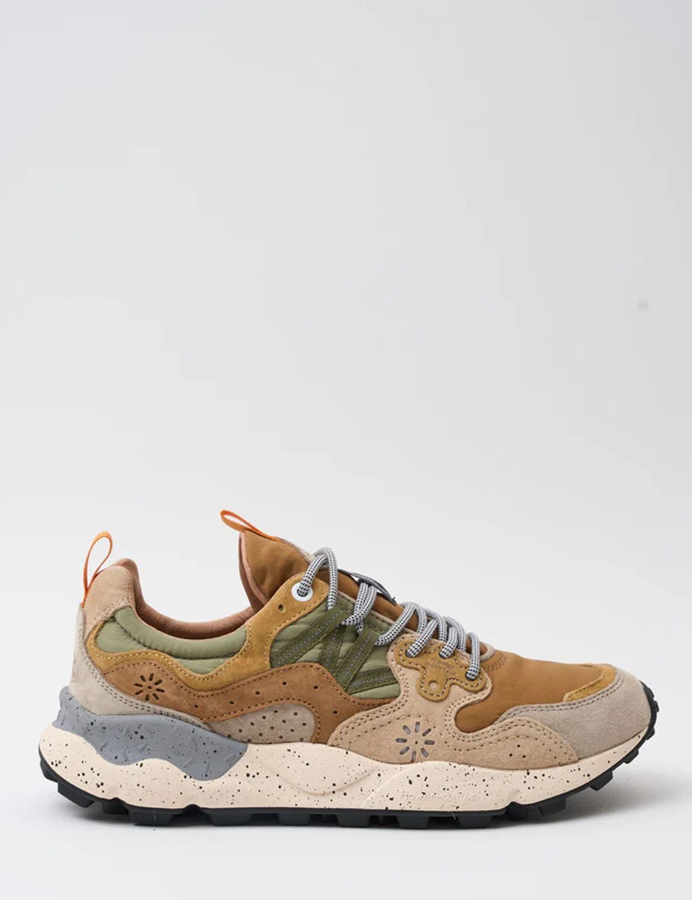 SNEAKERS SCAMOSCIATA YAMANO 3 MAN GREY-LIGHT BROWN-BEIGE