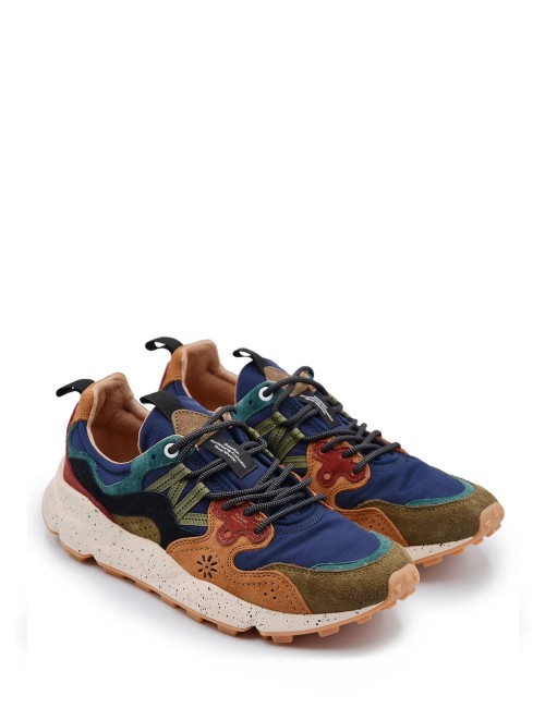 SNEAKERS SCAMOSCIATA YAMANO 3 UNI DEEP MUD-LIGHT BROWN-NAVY