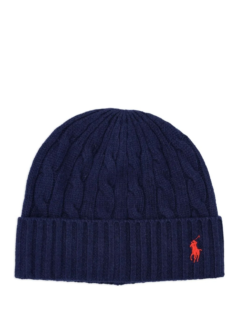 Berretto intreccio blu navy