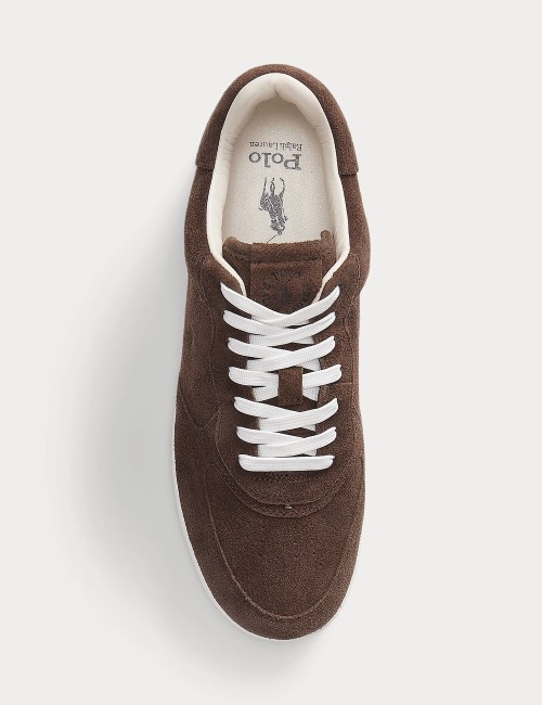 Sneaker Masters Court in camoscio Marrone cioccolato