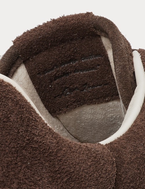 Sneaker Masters Court in camoscio Marrone cioccolato