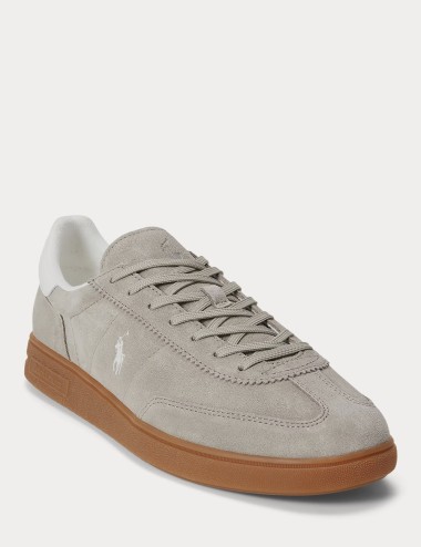 Sneaker Bedford in camoscio Grigio terra/Bianco nautico