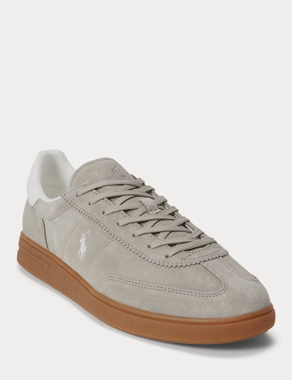 Sneaker Bedford in camoscio Grigio terra/Bianco nautico