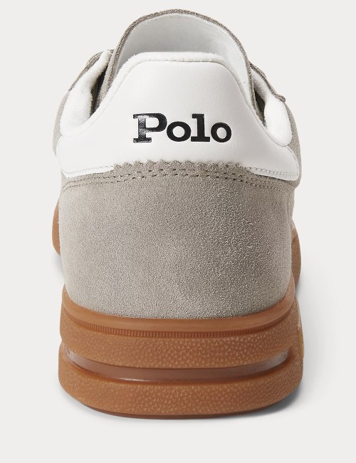 Bedford Suede Trainer Earth Grey/deckwash White