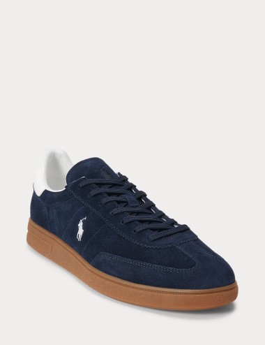 Bedford Suede Trainer Navy/deckwash White