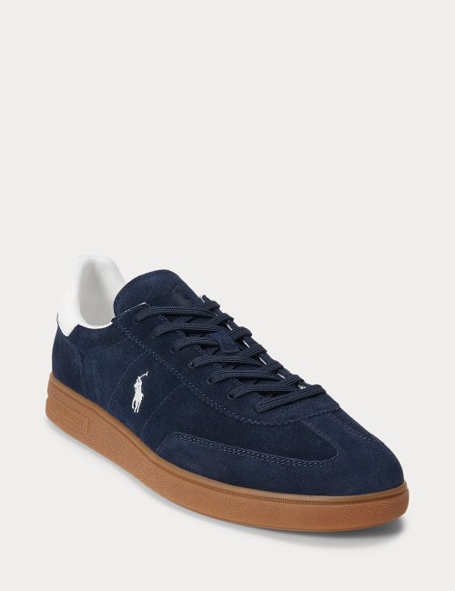 Sneaker Bedford in camoscio Blu navy/Bianco nautico