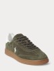Bedford Suede Trainer Armadillo/Deckwash White