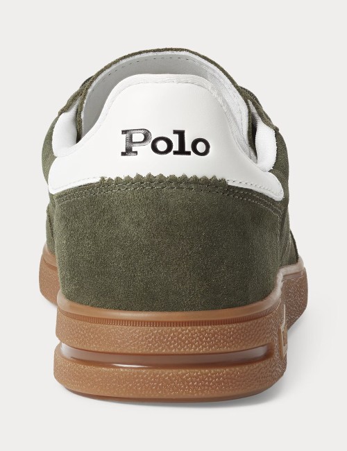 Sneaker Bedford in camoscio Armadillo/Bianco nautico