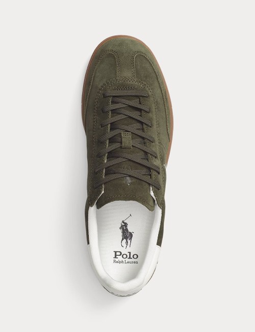 Sneaker Bedford in camoscio Armadillo/Bianco nautico