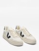 SNEAKERS V-90 LEATHER WHITE BLACK