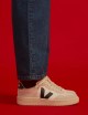 SNEAKERS V-90 LEATHER WHITE BLACK