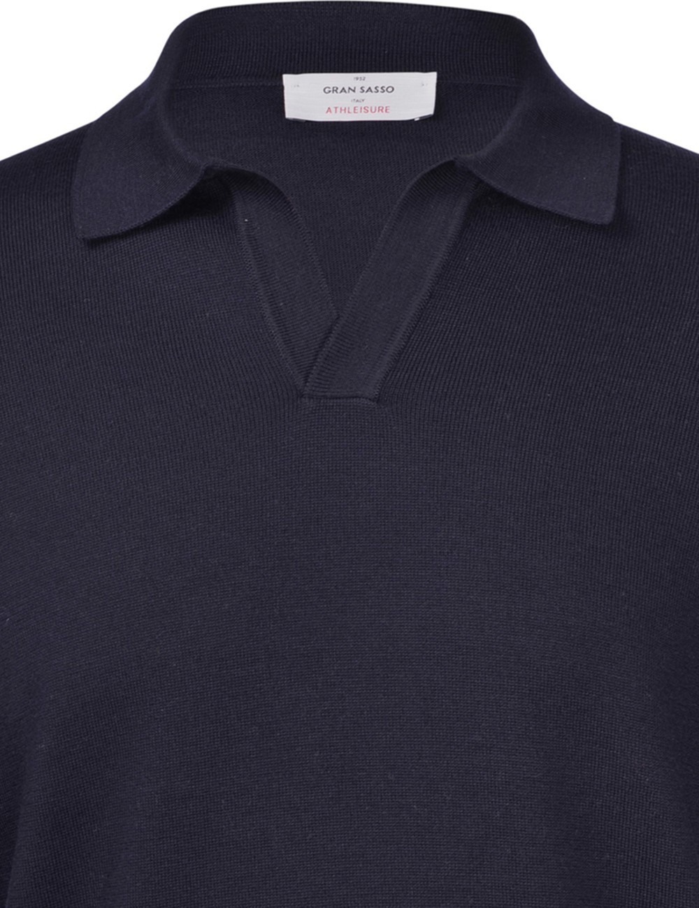 ATHLEISURE SKIPPER KNIT POLO BLUE NAVY