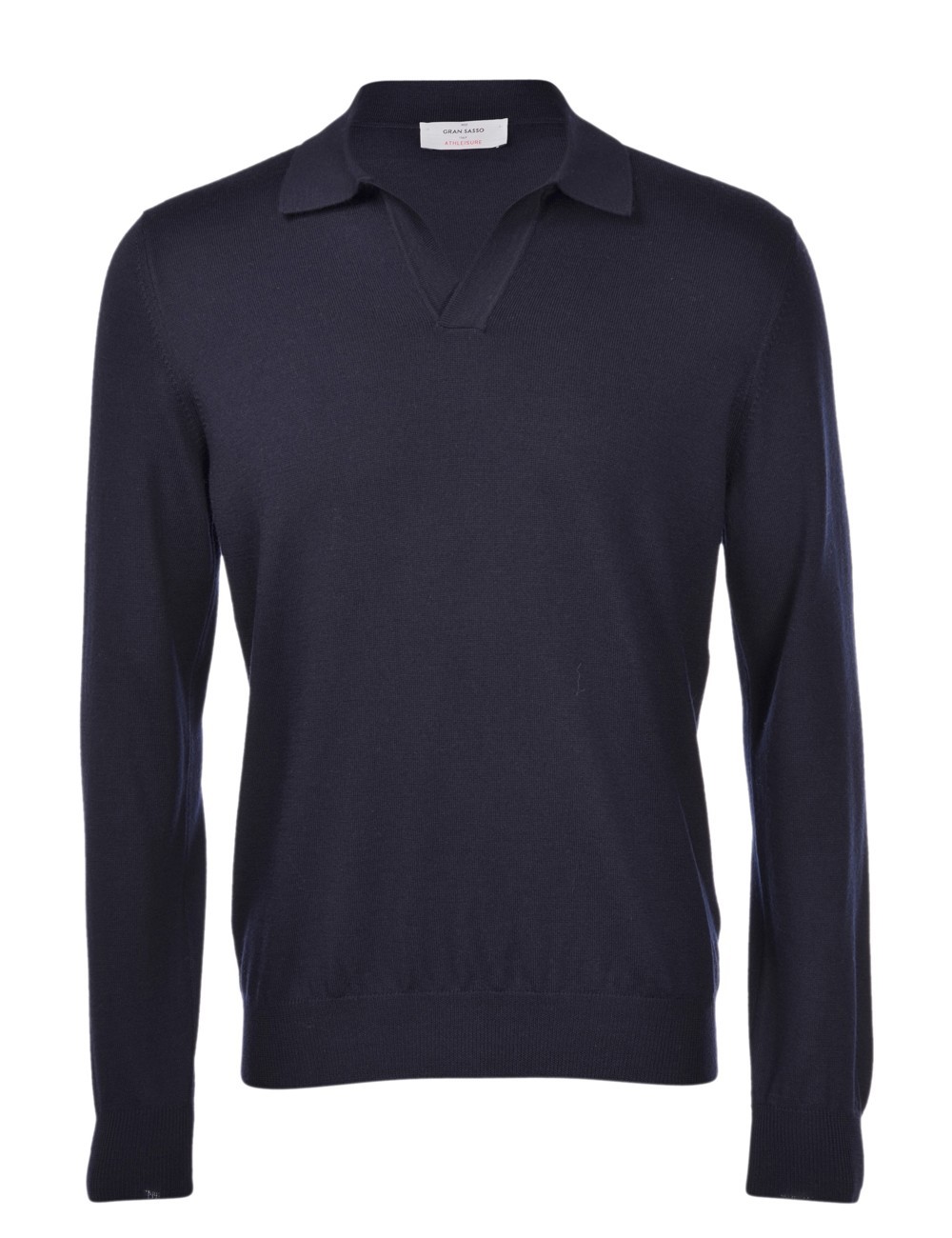 ATHLEISURE SKIPPER KNIT POLO BLUE NAVY