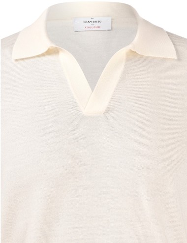ATHLEISURE SKIPPER KNIT POLO PANNA