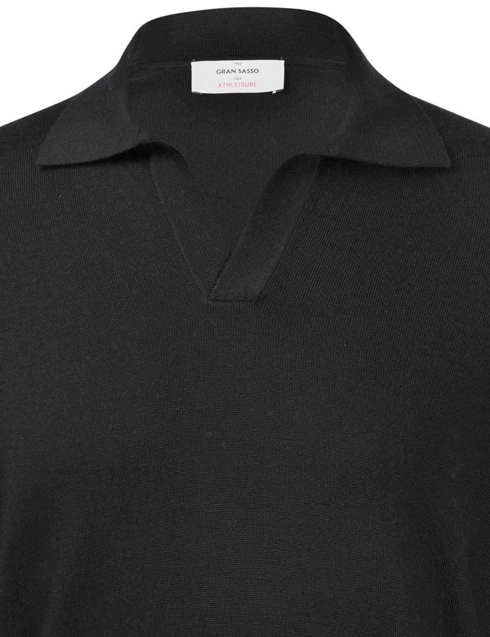 POLO SKIPPER IN MAGLIA ATHLEISURE NERA
