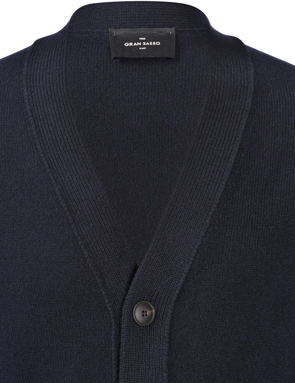 DROPPED SHOULDER 4-BUTTON CARDIGAN BLUE NAVY