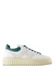 Sneakers in nappa H-Stripes verde
