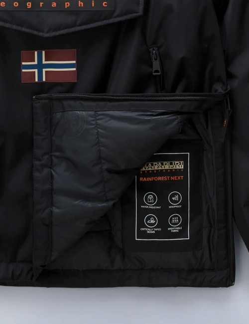 Giacca Anorak Rainforest Next Winter nera