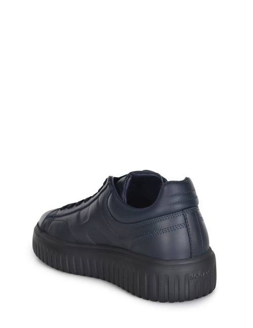 Sneakers in pelle H-Stripes Blu