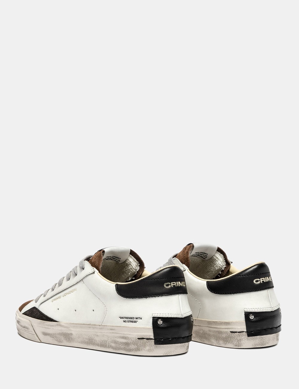 SNEAKERS DISTRESSED DOWNTOWN MARRONE