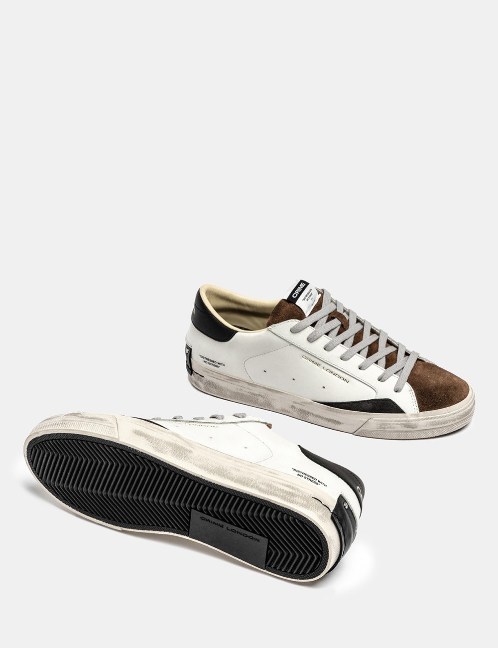 SNEAKERS DISTRESSED DOWNTOWN BROWN