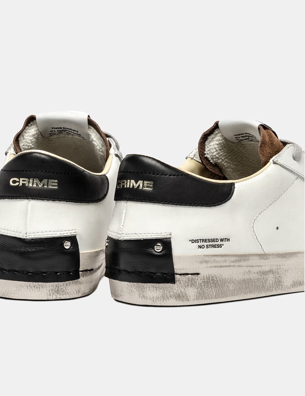 SNEAKERS DISTRESSED DOWNTOWN MARRONE