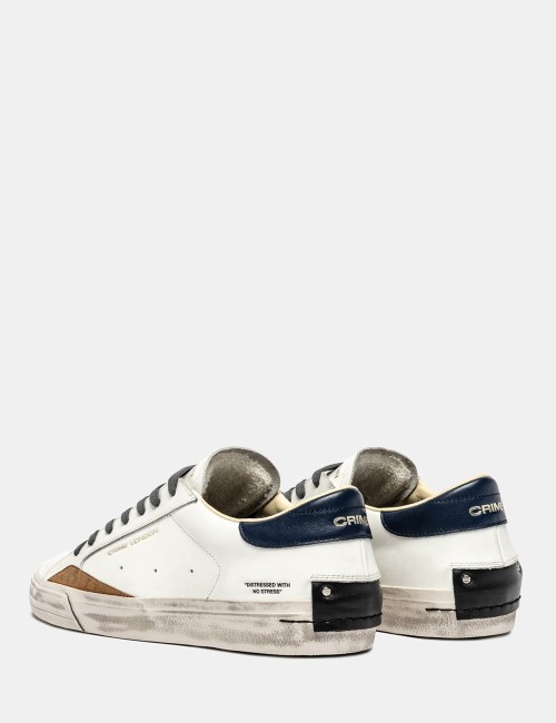 SNEAKERS DISTRESSED BLUE AMBER