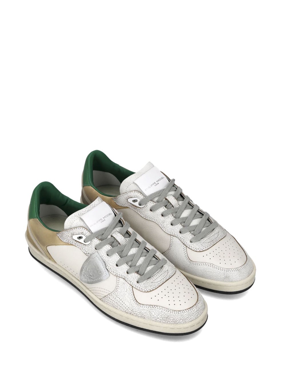 Sneakers Pgal Bianco Verde