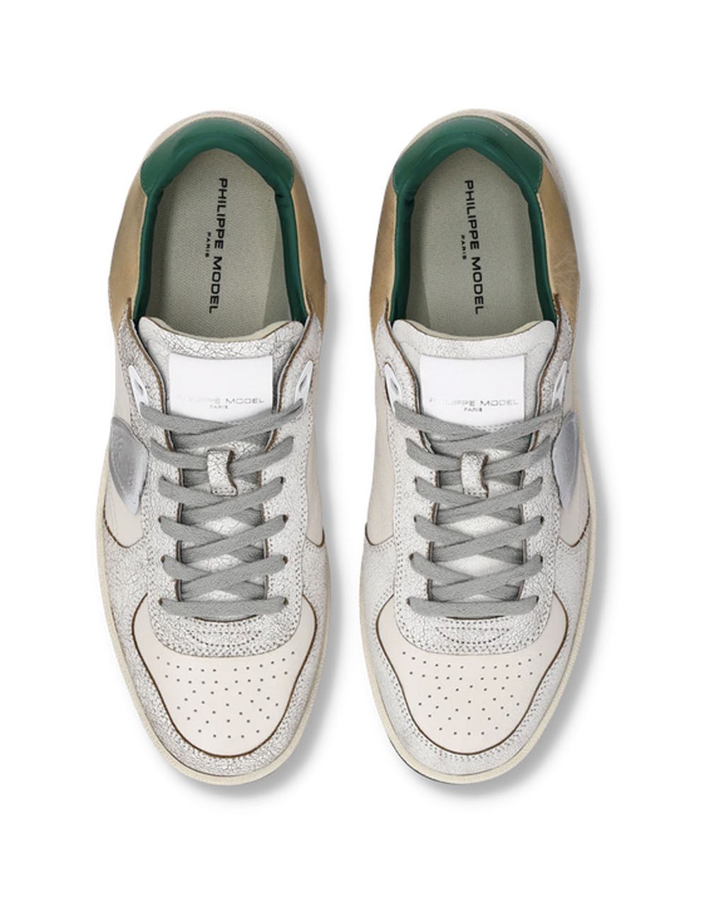 Sneakers Pgal Bianco Verde