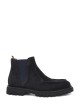 Stivaletto modello beatles in camoscio blu e fondo in gomma leggera