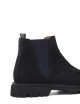 Stivaletto modello beatles in camoscio blu e fondo in gomma leggera