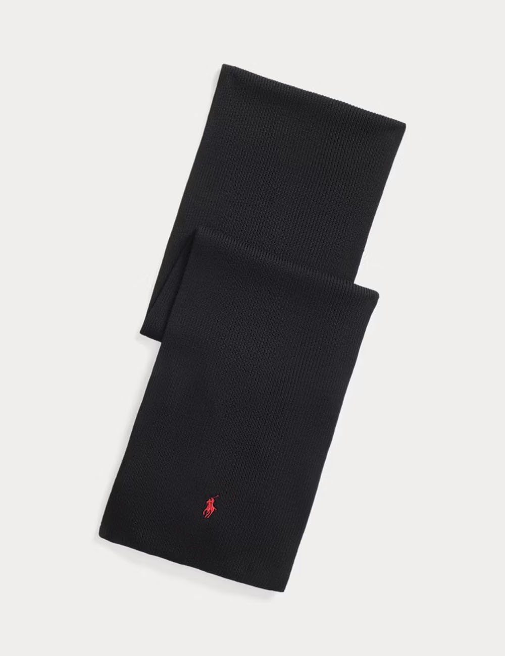 Signature Pony Wool Scarf black