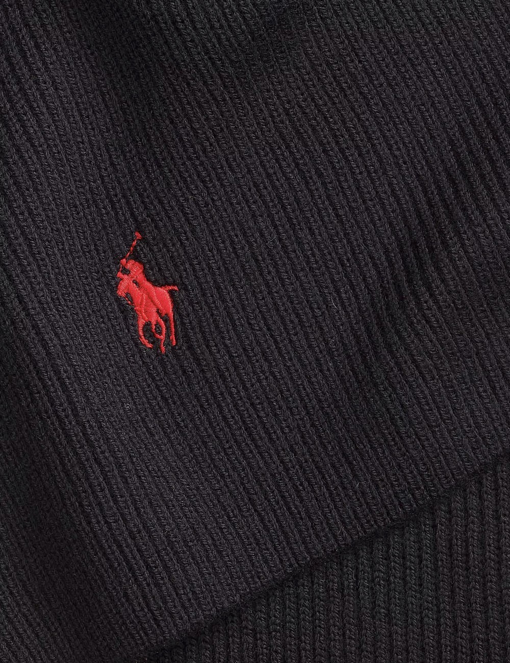 Signature Pony Wool Scarf black