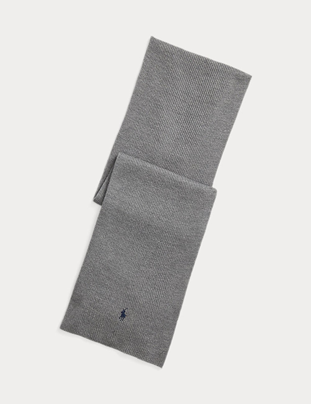 Signature Pony Wool Scarf gray