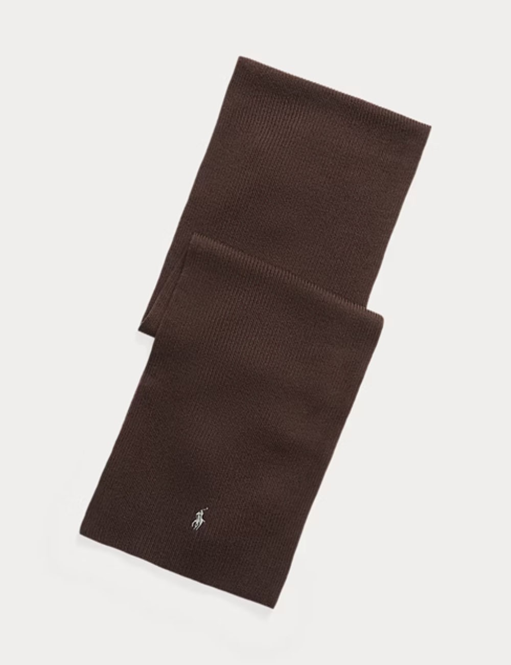 Signature Pony Wool Scarf brown