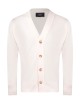 CARDIGAN 4 BOTTONI CON SPALLA SCESA PANNA