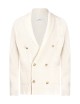 CARDIGAN DOPPIOPETTO A MAGLIA INGLESE BIANCO