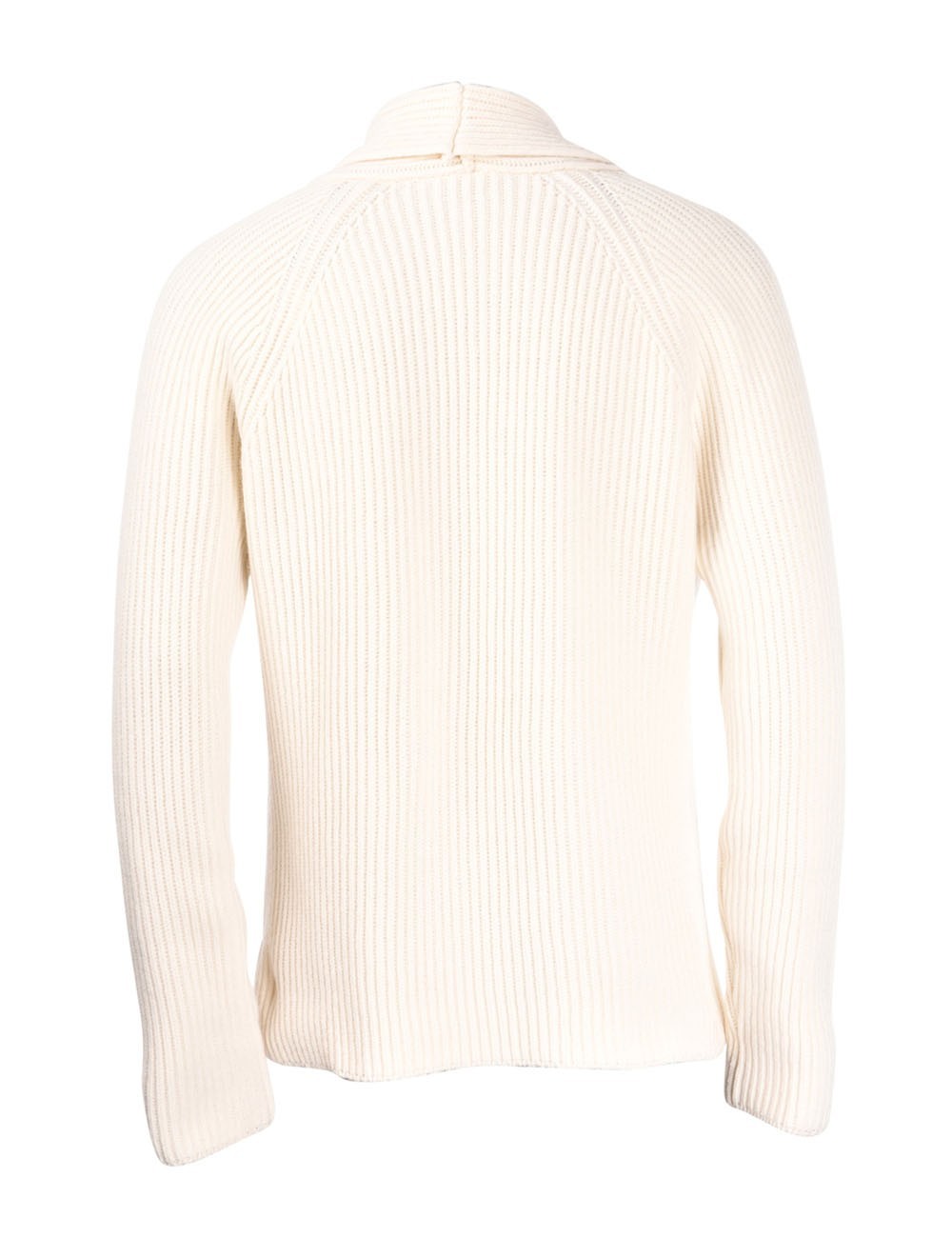 CARDIGAN DOPPIOPETTO A MAGLIA INGLESE BIANCO