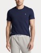 T-shirt in jersey di cotone blu navy