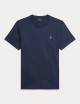 T-shirt in jersey di cotone blu navy