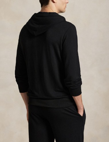 Black logo hoodie