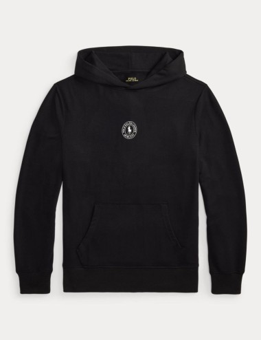 Black logo hoodie