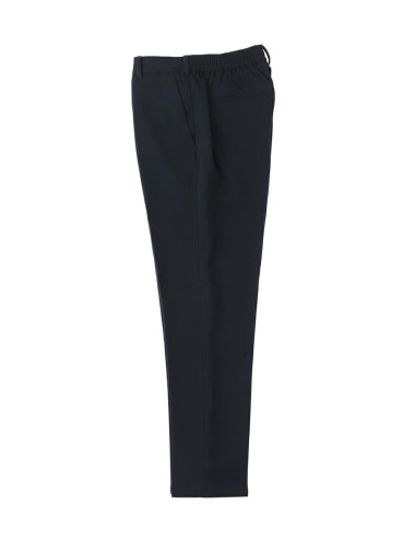 Pantalone coulisse in pile leggero blu notte