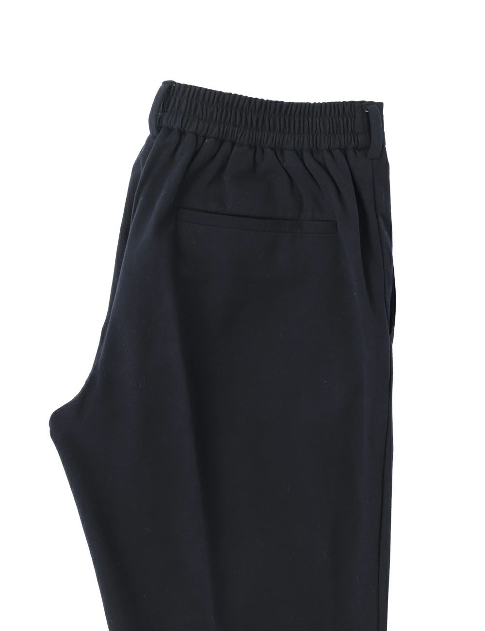 Pantalone coulisse in pile leggero blu notte
