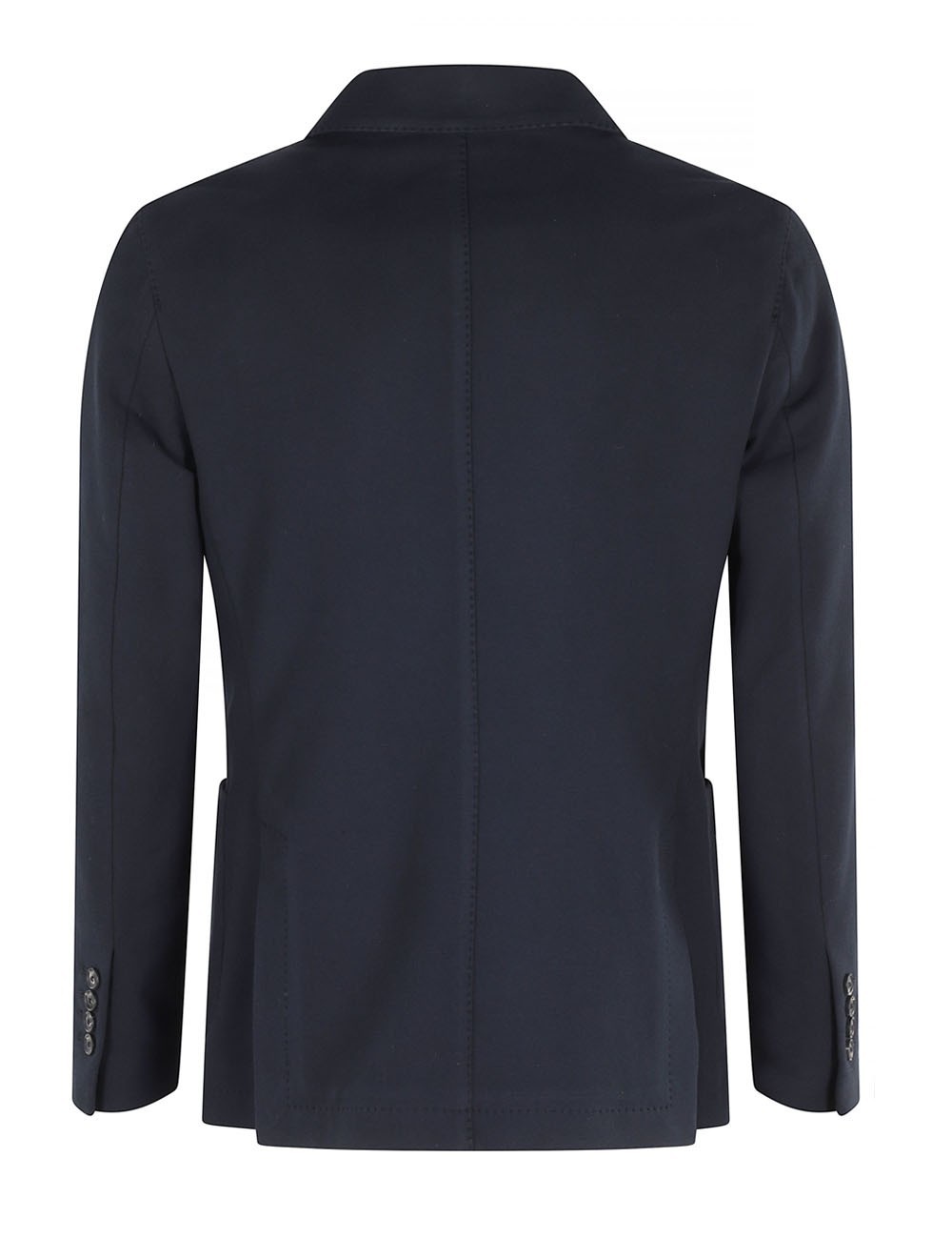 Giacca doppiopetto cashmere touch blu notte