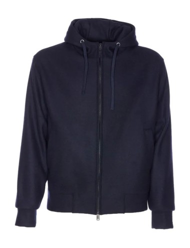 Felpa con cappuccio blu scuro
